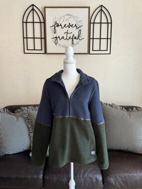 Vintage Y2K Toad & Co Men's Ajax Fleece Pullover Sweater/Jacket Size L GORPCORE